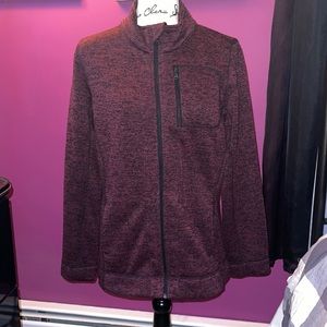 Purple and Black Jacket with Zipper